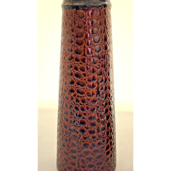 CANDLE HOLDERS-Pillar Candle-Ceramic-Alligator and Metal Look-12" & 10"-Set of 2 - Picture 6 of 11